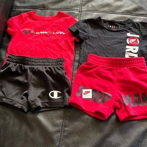 Boys 12M Matching Champion & Jordan Short Set